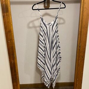 Japna Goa Navy and White Striped Beachwear